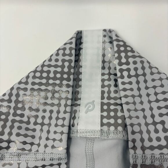 Peloton Leggings Womens Small White Wilver Metallic Workout Athletic‎ Tight - Picture 7 of 9